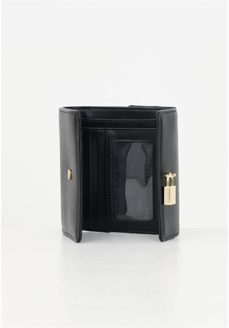 Portafogli nero da donna con logo e lucchetto ARMANI EXCHANGE | 9485304F77900020